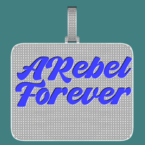 CUSTOM LETTER NECKLACE 3D BIG SQUARE