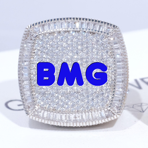 CUSTOM LETTER 3D ICED RING