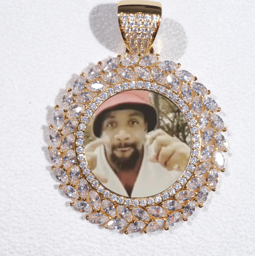 Large 3D Wheat Ear Custom Picture Pendant