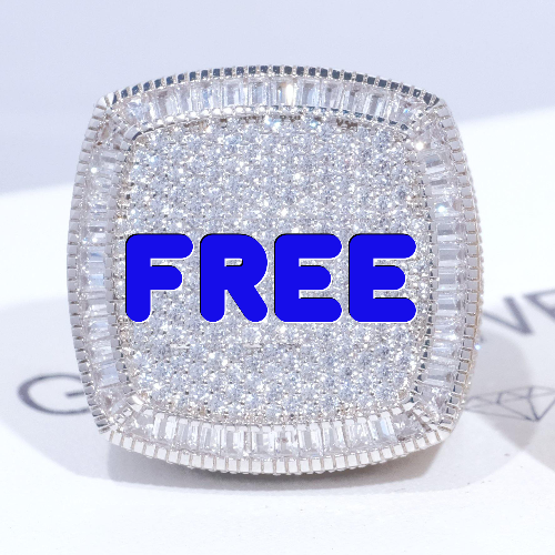 CUSTOM LETTER 3D ICED RING