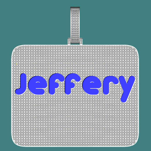 CUSTOM LETTER NECKLACE 3D BIG SQUARE