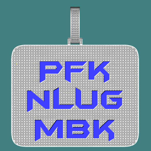 CUSTOM LETTER NECKLACE 3D BIG SQUARE