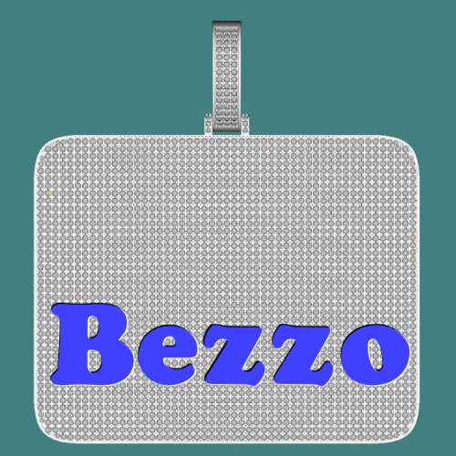 CUSTOM LETTER NECKLACE 3D BIG SQUARE