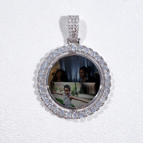 3D Spinning 2-Faced Custom Picture Pendant