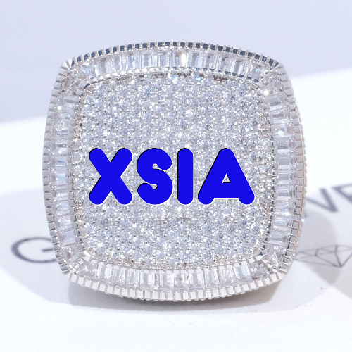 CUSTOM LETTER 3D ICED RING