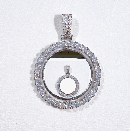 3D Spinning 2-Faced Custom Picture Pendant