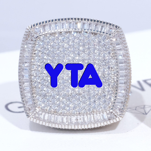 CUSTOM LETTER 3D ICED RING