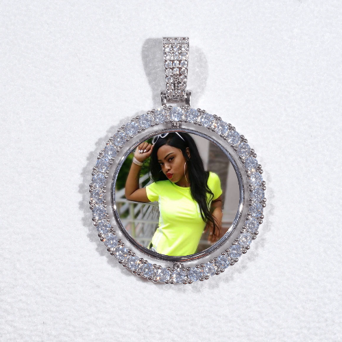 3D Spinning 2-Faced Custom Picture Pendant