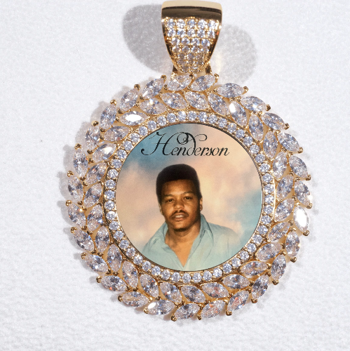 Large 3D Wheat Ear Custom Picture Pendant