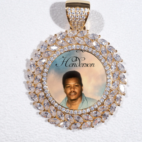 Large 3D Wheat Ear Custom Picture Pendant