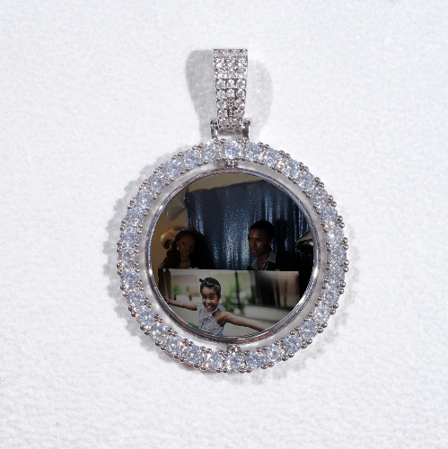 3D Spinning 2-Faced Custom Picture Pendant