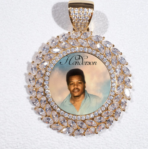 Large 3D Wheat Ear Custom Picture Pendant