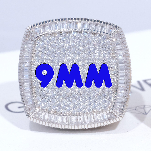 CUSTOM LETTER 3D ICED RING