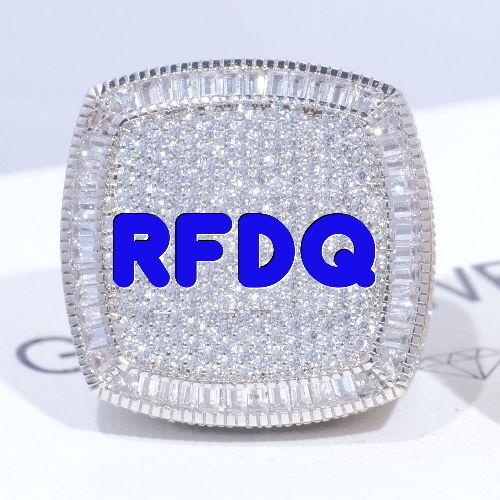 CUSTOM LETTER 3D ICED RING