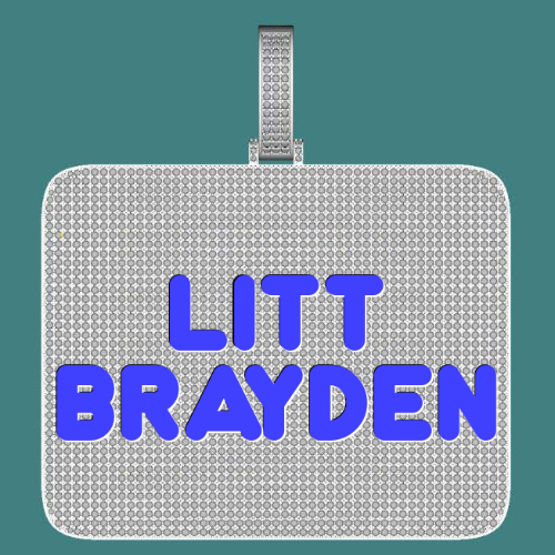 CUSTOM LETTER NECKLACE 3D BIG SQUARE