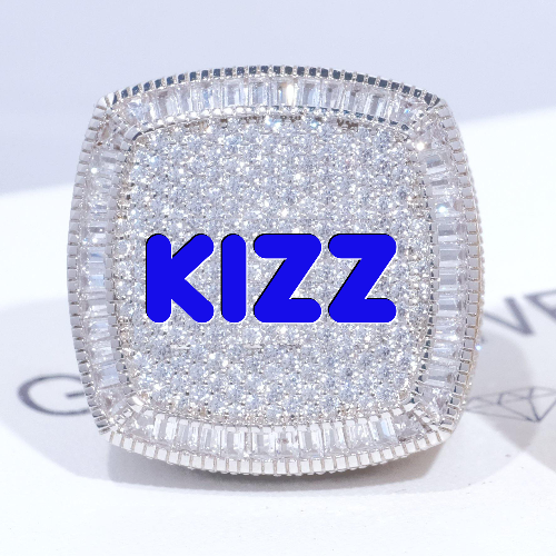 CUSTOM LETTER 3D ICED RING