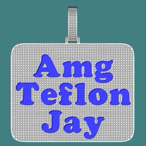CUSTOM LETTER NECKLACE 3D BIG SQUARE