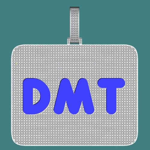 CUSTOM LETTER NECKLACE 3D BIG SQUARE