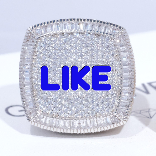CUSTOM LETTER 3D ICED RING