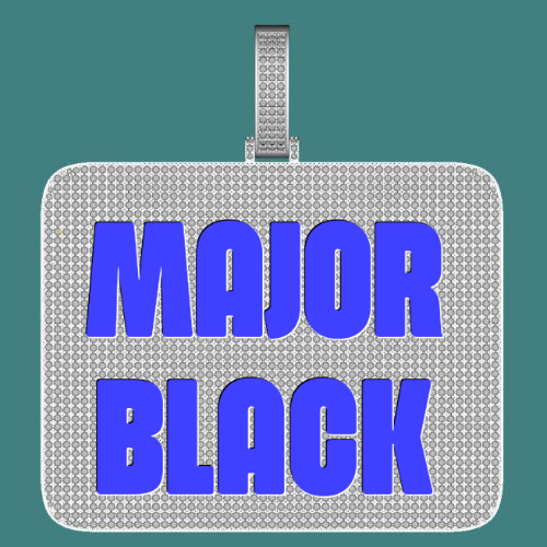CUSTOM LETTER NECKLACE 3D BIG SQUARE