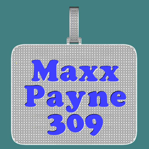CUSTOM LETTER NECKLACE 3D BIG SQUARE