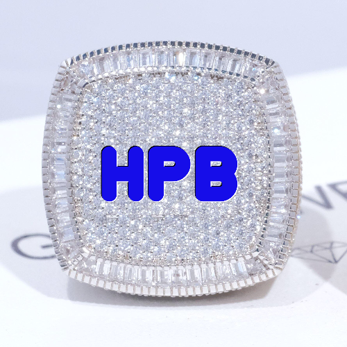 CUSTOM LETTER 3D ICED RING