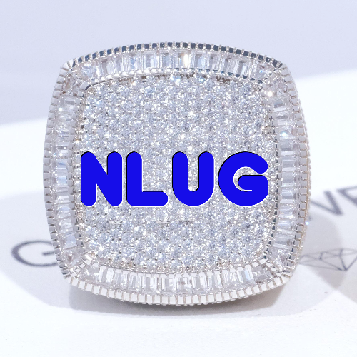 CUSTOM LETTER 3D ICED RING