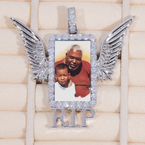 RIP WING 3D CUSTOM PICTURE PENDANT
