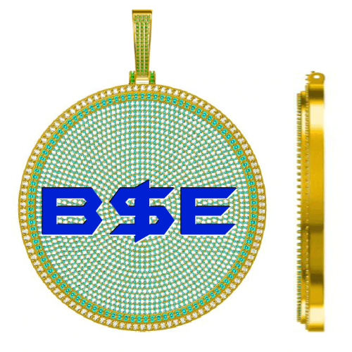 CUSTOM LETTER NECKLACE 3D BIG DISC
