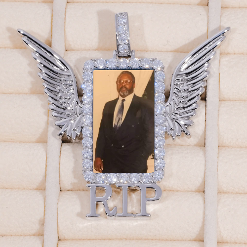 RIP WING 3D CUSTOM PICTURE PENDANT