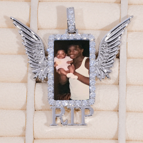 RIP WING 3D CUSTOM PICTURE PENDANT