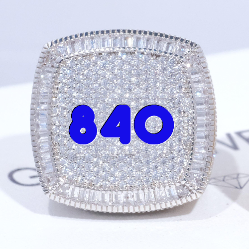 CUSTOM LETTER 3D ICED RING