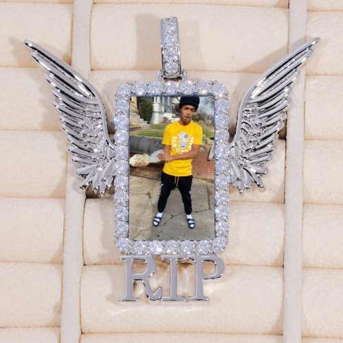 RIP WING 3D CUSTOM PICTURE PENDANT