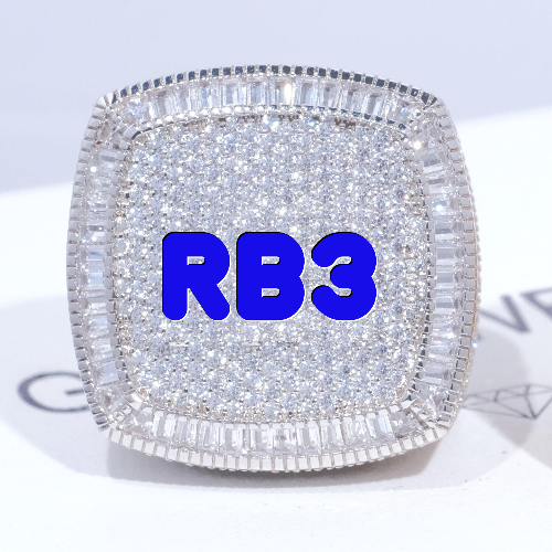 CUSTOM LETTER 3D ICED RING