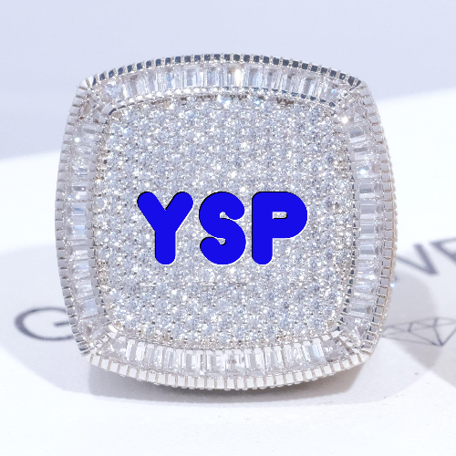 CUSTOM LETTER 3D ICED RING