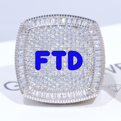 CUSTOM LETTER 3D ICED RING