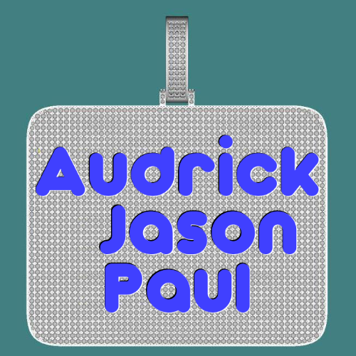 CUSTOM LETTER NECKLACE 3D BIG SQUARE