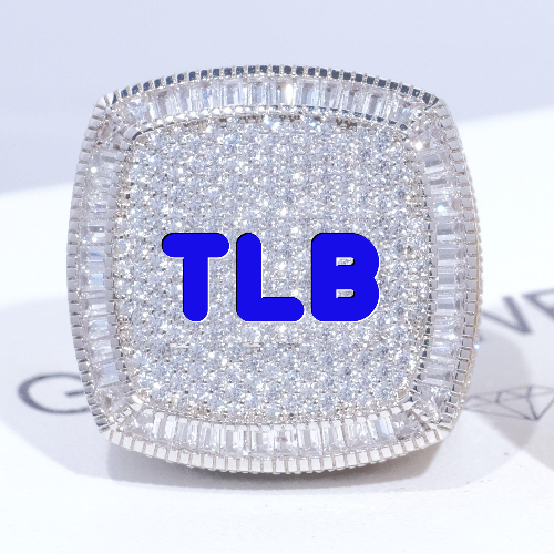 CUSTOM LETTER 3D ICED RING