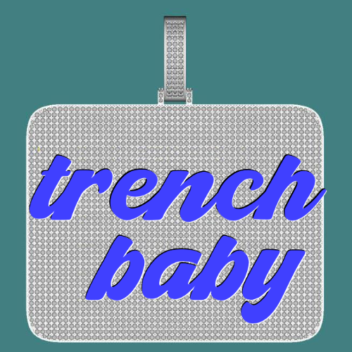 CUSTOM LETTER NECKLACE 3D BIG SQUARE