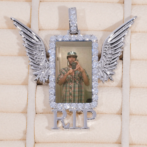 RIP WING 3D CUSTOM PICTURE PENDANT