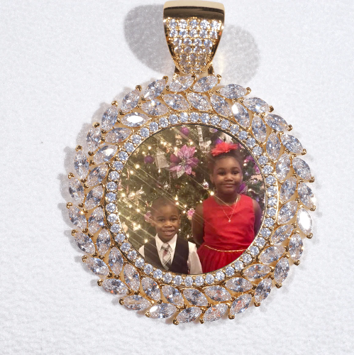 Large 3D Wheat Ear Custom Picture Pendant