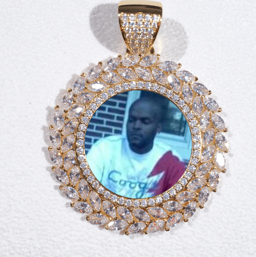 Large 3D Wheat Ear Custom Picture Pendant