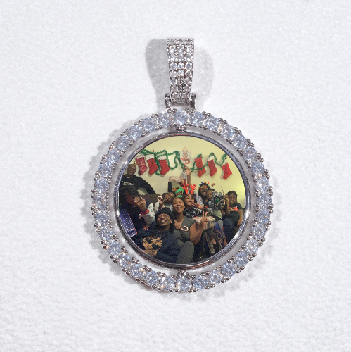 3D Spinning 2-Faced Custom Picture Pendant