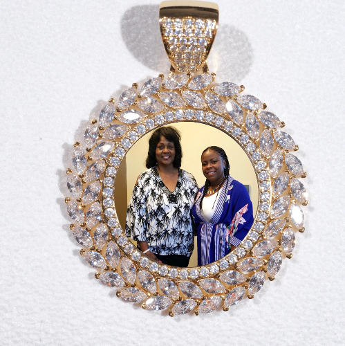 Large 3D Wheat Ear Custom Picture Pendant