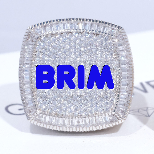 CUSTOM LETTER 3D ICED RING