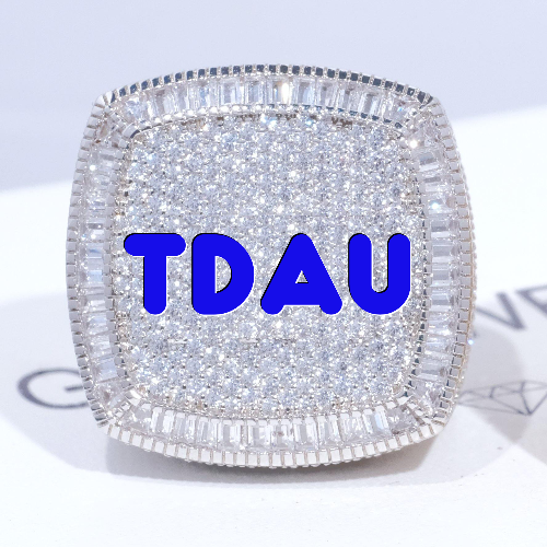 CUSTOM LETTER 3D ICED RING