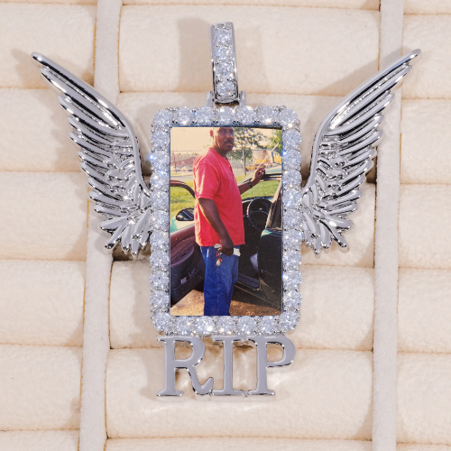 RIP WING 3D CUSTOM PICTURE PENDANT