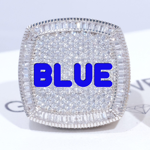 CUSTOM LETTER 3D ICED RING