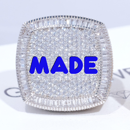 CUSTOM LETTER 3D ICED RING
