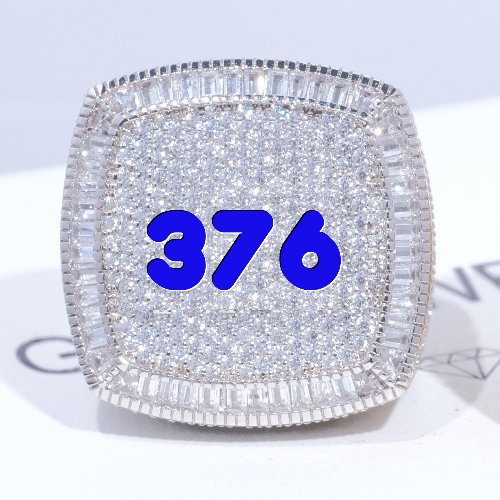 CUSTOM LETTER 3D ICED RING